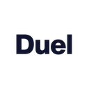 Duel Casino logo feher hatteren, kis meretu negyzet