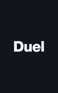 Duel Casino allo elrendezesu logo sotet hatteren