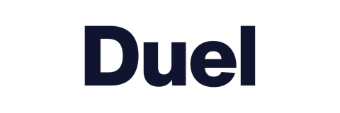Duel Casino szeles logo feher hatteren, HD valtozat