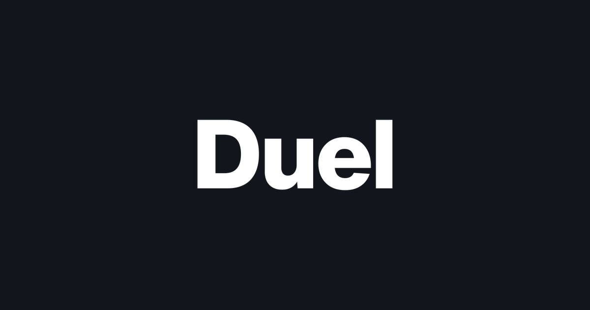 Duel Casino OG kozossegi boritokep a logoval