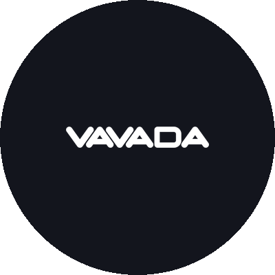 Vavada kerek avatar logo sotet hatteren